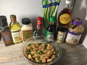 garlic ginger chicken cauliflower fried rice