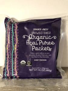 trader joe's unsweetened organic acai puree packets