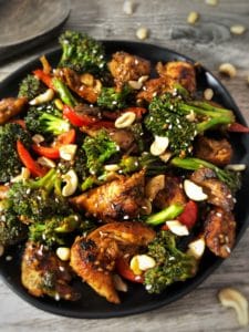 spicy teriyaki cashew chicken