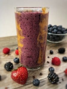 ultimate acai berry peanut butter protein smoothie