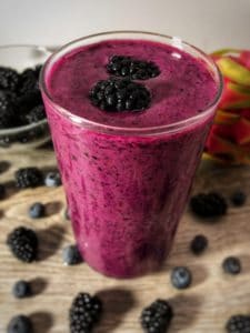 blackberry pitaya protein smoothie