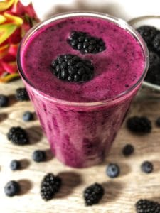 blackberry pitaya protein smoothie