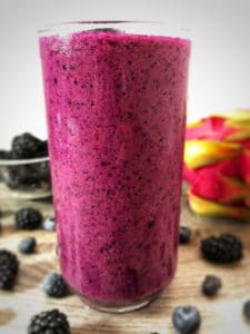 blackberry pitaya protein smoothie