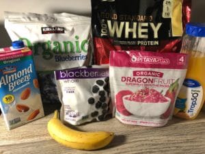 blackberry pitaya protein smoothie ingredients