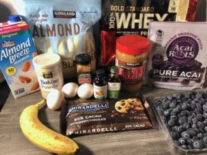 acai blueberry protein waffles ingredients