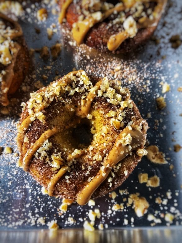 maple apple cinnamon protein donuts