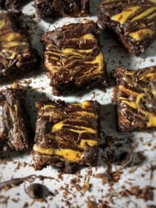 peanut butter dark chocolate fudge protein brownies