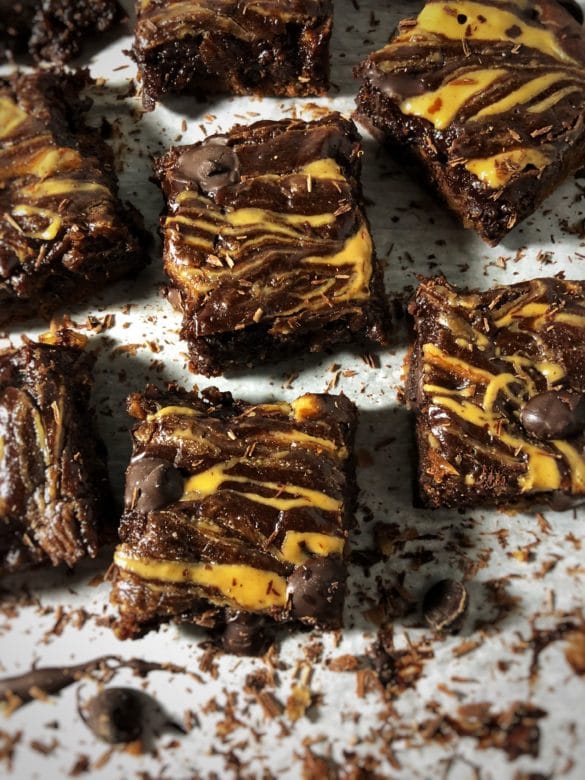 peanut butter dark chocolate fudge protein brownies