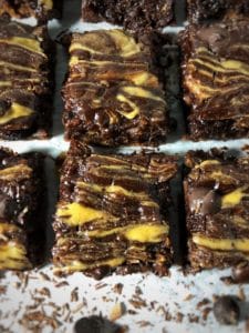 peanut butter dark chocolate fudge protein brownies