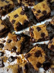 dark chocolate chip cookie dough protein bars