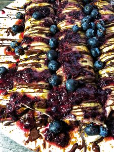 blueberry tiramisu protein crepes