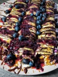 blueberry tiramisu protein crepes