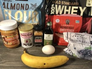 blueberry amaretto protein donuts ingredients