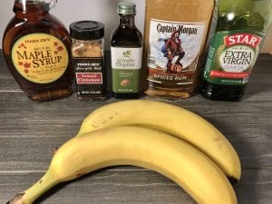 dark chocolate bananas foster protein crepes rum sauce ingredients