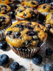 ultimate blueberry protein muffins