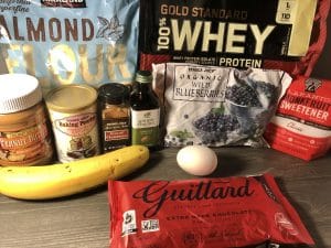 ultimate blueberry protein muffins ingredients