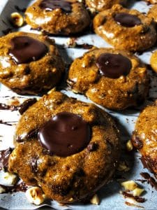 mocha chip hazelnut protein cookies