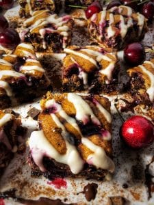 dark chocolate cherry amaretto protein bars