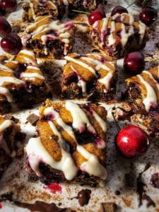 dark chocolate cherry amaretto protein bars