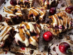 dark chocolate cherry amaretto protein bars