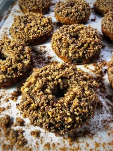 maple hazelnut coffee cake protein donuts