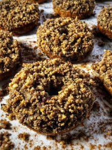 maple hazelnut coffee cake protein donuts