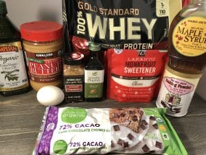 peanut butter dark chocolate chunk protein cookies ingredients